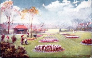 Postcard ENG Tuck Birmingham Parks 7084 - Queens Park Harbone