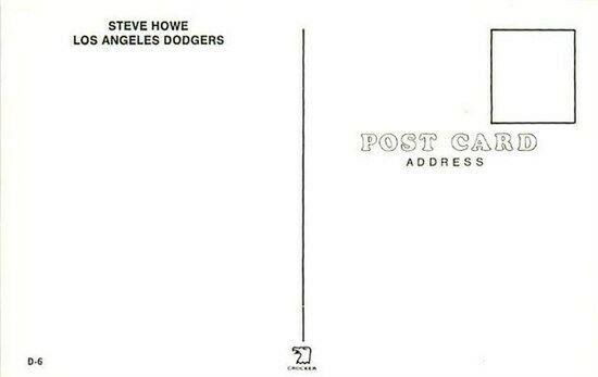 Baseball, Steve Howe, Los Angeles Dodgers, Crocker No. D-6