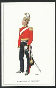 Military Postcard- The Yeomanry Cavalry - South Salopian Yeomanry Officer  DR607