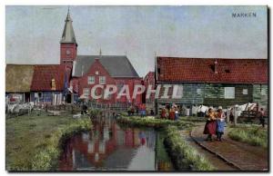 Old Postcard Netherlands Marken Folklore Costume