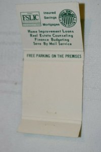 Hawthorne Savings and Loan Association Naperville IL 30 Strike Matchbook Cover