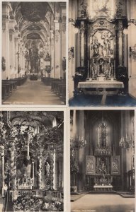 Munich Munchen Neponmukkirche Geist Kirche Dom Hochaltar 4x Real Photo Postca...