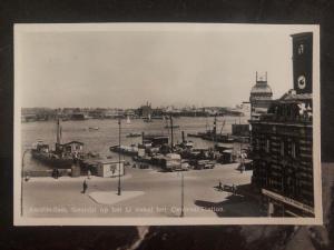 Mint Netherlands RPPC Real Picture Postcard Amsterdam Central Station