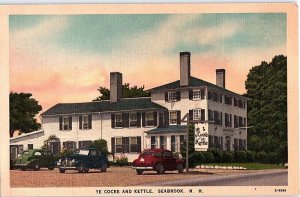 Postcard BUILDING SCENE Seabrook New Hampshire NH AJ2628
