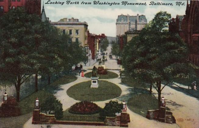 Maryland Baltimore Looking North From Washington Avenue