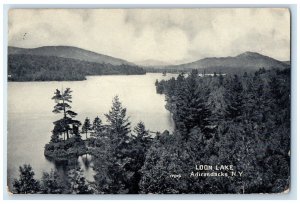 c1910 Loon Lake River Mountain Adirondacks New York NY Vintage Antique Postcard