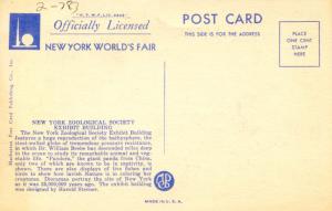 NY - New York World's Fair, 1939. New York Zoological Society Building