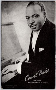 Count Basie Courtesy Of Music Corporation Of America Mutoscope Arcade Postcard