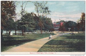 CHICAGO, Illinois, 1900-1910's; Scene In Washington Park