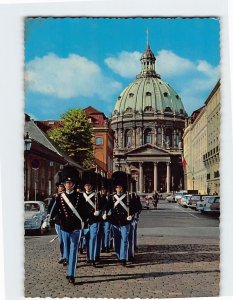 Postcard Marble Church, Relief of the Guard, Copenhagen, Denmark