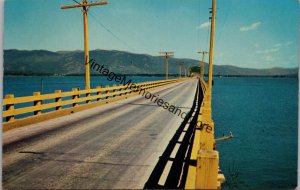 US Highway No. 95 Crossing Lake Pend Oreille Idaho Postcard PC244
