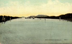 Panama Completed Canal At Point Opposite Corozal Looking North