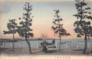 Bund Yokohama Habor Japan 1910c postcard