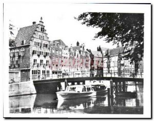 Postcard Modern Amsterdam Oudezijds Voorburgwal with Leeuwenburgh