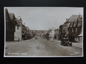 Oxfordshire Cotswolds BURFORD HIGH STREET - Old RP Postcard by Walter Scott P632