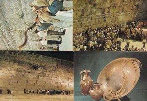 Blowing The Shofar At The Wailing Wall 4x Israel Postcard s