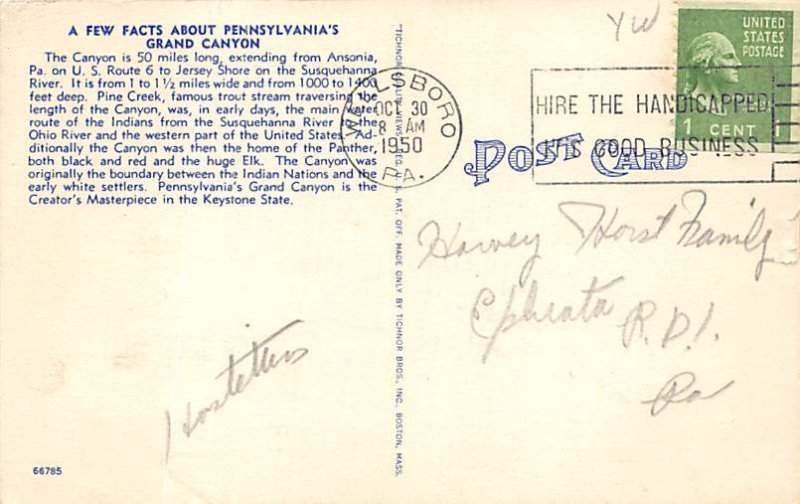  Pennsylvania's Grand Canyon Wellsboro, PA