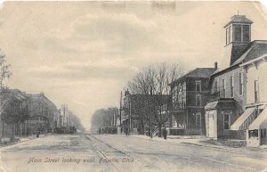 J24/ Fayette Ohio Postcard c1910 Main Street West Stores 76