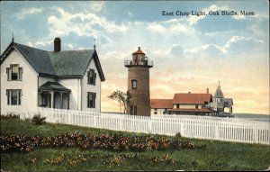 Oak Bluffs Massachusetts MA Lighthouse 1900s-10s Postcard