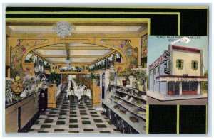 Virginia Cafe Dining Room Interior View Rapid City South Dakota SD Postcard 