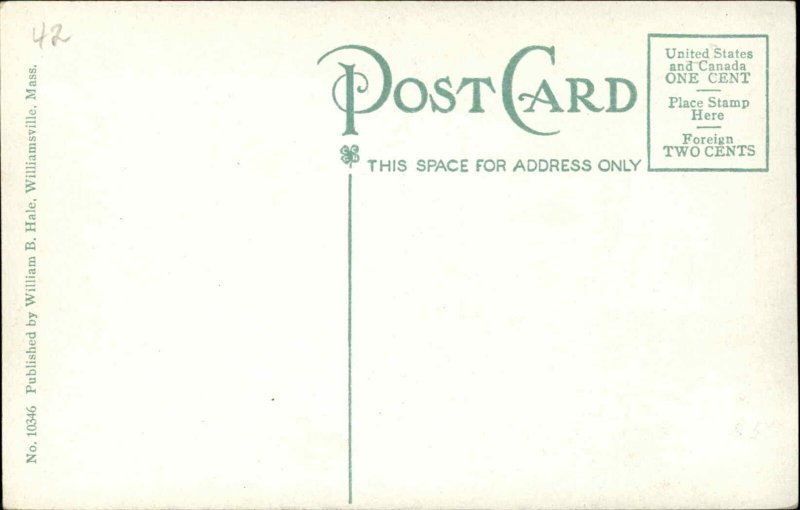 Orange MA Transportation Fantasy Futurism c1910 Postcard