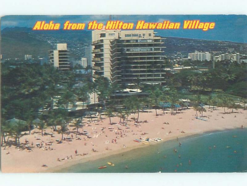 Pre-1980 HILTON HOTEL Honolulu Hawaii HI W6661