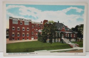 Lebanon Pa Good Samaritan Hospital Vintage Postcard C9