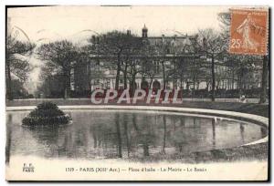 Old Postcard Paris Place D & # 39Italie The Mayor Basin