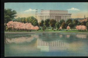 Old Postcard-Lincoln Memorial..River-Washington DC