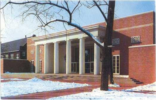 Center Hall Completed 1954 at Wabash College Crawfordsville, Indiana, IN, Chrome