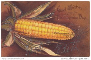 Clapsaddle Thanksgiving Greetings Ear Of Corn