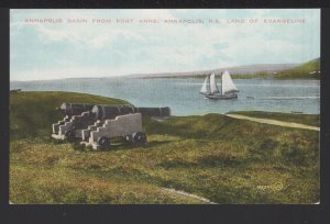 NS ANNAPOLIS Basin from Fort Anne land of Evangeline Pub Valentine & Sons ~ DB