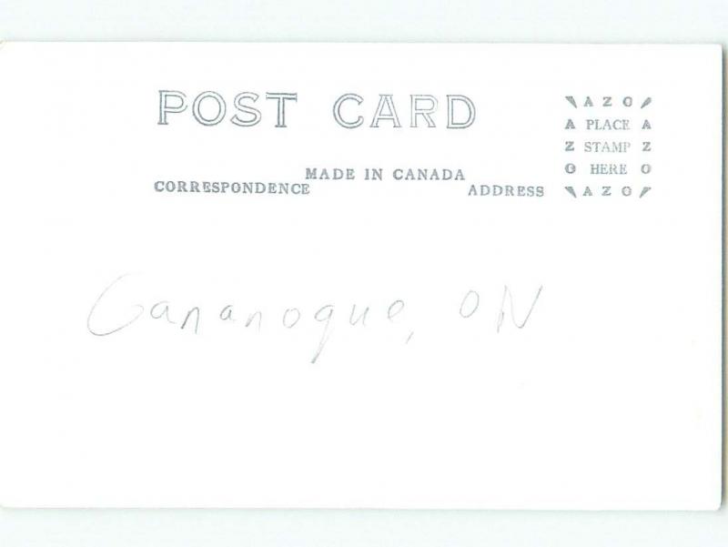 Pre-1949 rppc NICE VIEW Ganonoque - Near Kingston Ontario ON W1074
