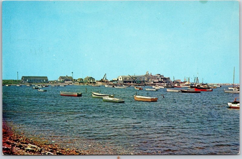 Sakonnet Point Little Compton Rhode Island Swimming Boating & Fishing Postcard