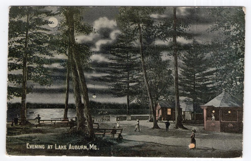 Evening at Lake Auburn, Me.