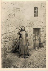 Palestina Israel Street Scene :Women RPPC BS.03