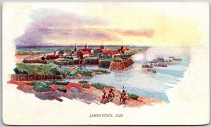 Jamestown 1622 First Permanent English Settlement Virginia VA Postcard