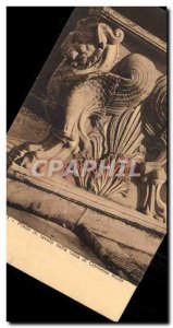 Italy Italia Postcard Ancient Pompeii Piede di tavola nella casa di Cornelio ...