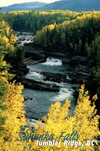 Canada British Columbia Tumbler Ridge Sukunka Falls Provincial Park Sukunka F...