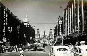 Mexico City, Street Scene, Fema No. 493, RPPC