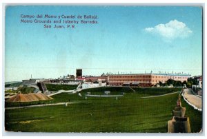 c1950's Morro Field Ballaja Barracks Morro Grounds San Juan Puerto Rico Postcard