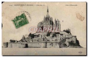 Old Postcard Mont Saint Michel Cote Est