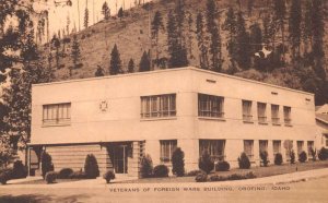 Orofino Idaho Veterans Of Foreign Wars Building Sepia Tone Photo PC U3447