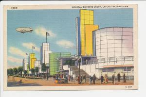 IL LN Chicago World's Fair 1933 Exbibts Good Year Blimp
