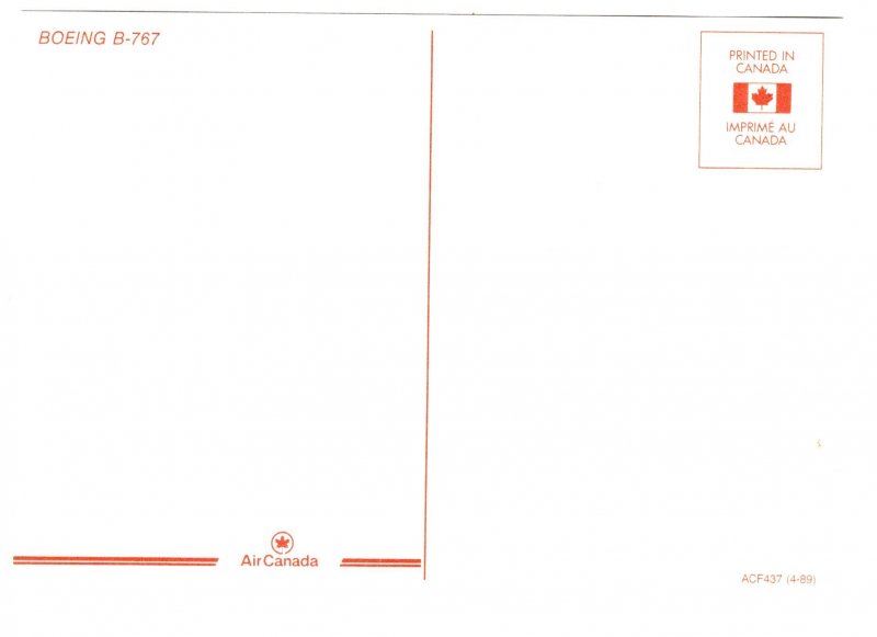 Air Canada Boeing B-767