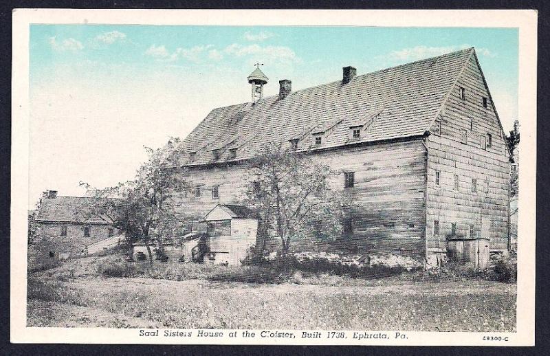 Saal Sisters House Ephrata PA unused c1930's