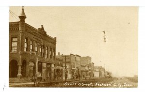 IA - Rockwell City. Court Street ca 1900