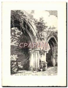 Postcard Pont Audemer Old Ruins of & # 39eglise the sepulcher