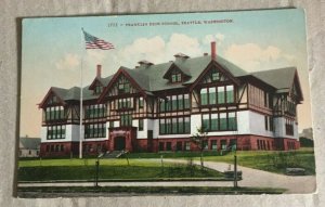 VINTAGE UNUSED .01 POSTCARD FRANKLIN HIGH SCHOOL SEATTLE WASHINGTON