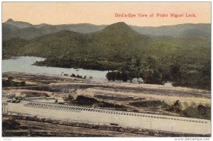PANAMA, 1900-1910's; Bird's Eye View Of Pedro Miguel Lock